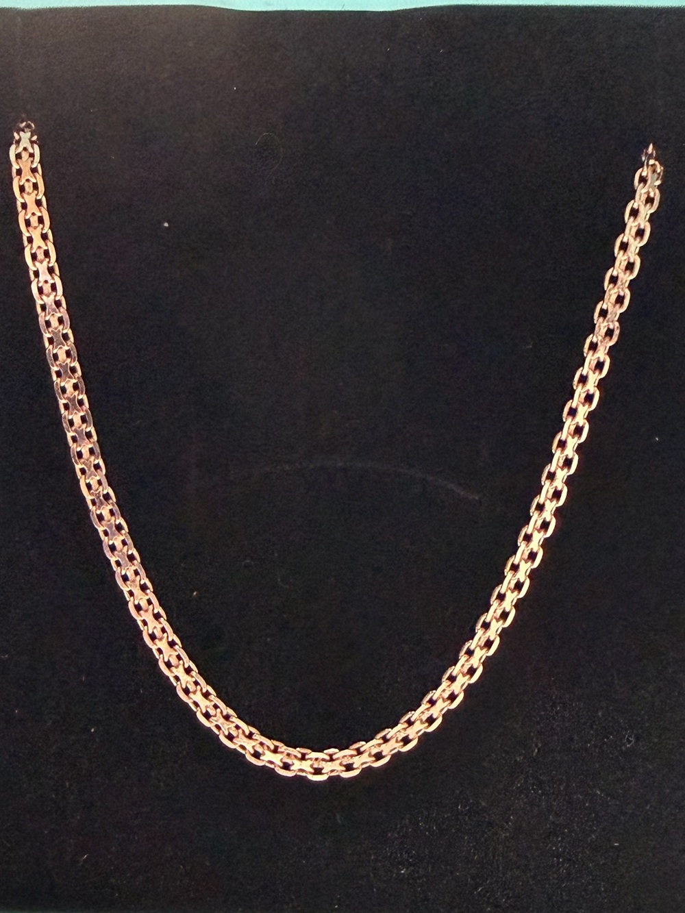 Rose Gold Bismarck Necklace • 22”